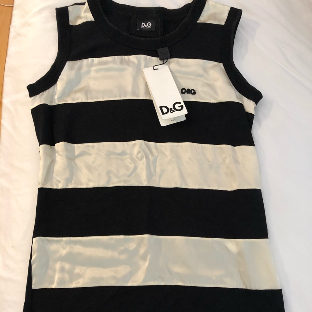 Dolce&gabbana stunning Silk and cotton tank top